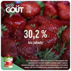 Příkrm ovocný bezlepkový BIO Jahodové snídaně 70g Good Gout