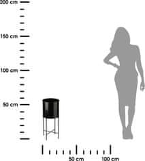 Dekorstyle Květináč na stojanu BALI 55 cm černý