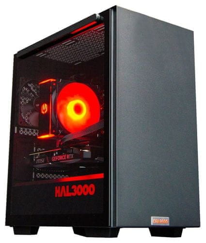 Stolní počítač HAL3000 Online Gamer Pro hraní her procesor AMD Ryzen 5 NVIDIA GeForce RTX 4070 VENTUS 2X E 12G OC 32 GB RAM 1 TB SSD rychlost efektivita výkon 