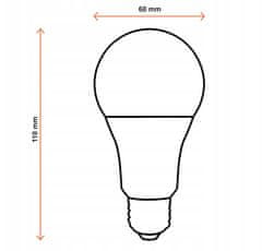 Berge 10x LED žárovka - E27 - 10W - 800Lm - teplá bílá