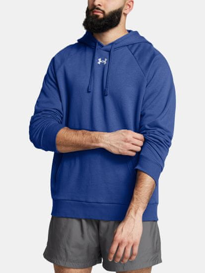 Under Armour Pánská mikina Under Armour UA Rival Fleece Hoodie-BLU