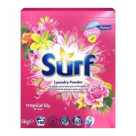 ModernHome Surf Prací Prášek 5Kg Tropikal Lilly 100P