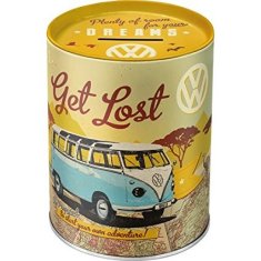 NOSTALGIC-ART Plechová kasička - VW Get Lost