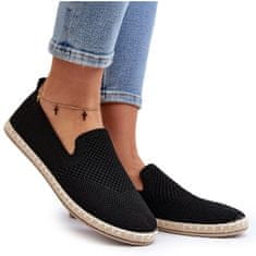 Dámské nazouvací espadrilky Black velikost 38