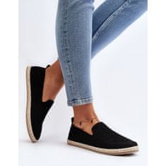 Dámské nazouvací espadrilky Black velikost 38