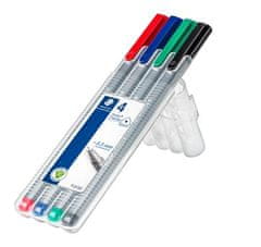 Staedtler Liner "Triplus 334 Box" sada, 4 barvy, 0,3mm 334 SB4