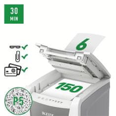 Leitz Skartovačka "IQ AutoFeed SmalOffice 150 P5 Pro", 150 listů, mikro řez, 80140000