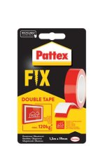 Pattex Samolepicí páska "Pattex Fix 120 kg", červená, oboustranná, 19 mm x 1,5 m, 1486524