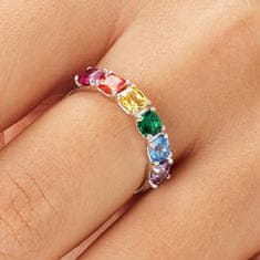 Brosway Slušivý stříbrný prsten Fancy Joyful Rainbow FJR07 (Obvod 52 mm)