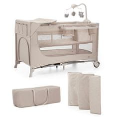 Kinderkraft Postýlka cestovní Joy 2 s doplňky Beige