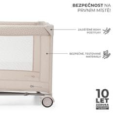 Kinderkraft Postýlka cestovní Joy 2 s doplňky Beige