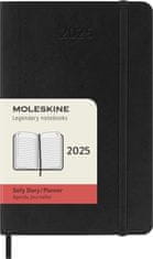 Moleskine Diář 2025 - měkké desky S, denní, černý