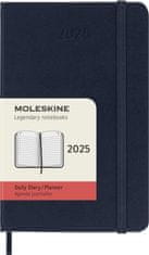 Moleskine Diář 2025 - tvrdé desky S, denní, modrý