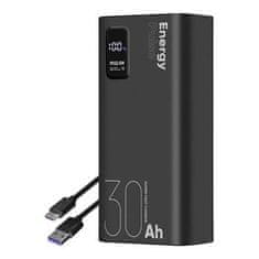 Obal:me EnergyPulse Powerbanka 30000mAh 22.5W Black