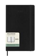 Moleskine Diář 2025 - měkké desky L, týdenní, černý