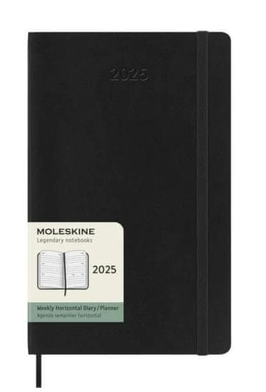 Moleskine Diář 2025 - měkké desky L, týdenní, horizontální