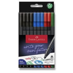 Faber-Castell Popisovač Finepen Grip 10 ks