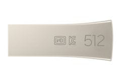 Samsung flash disk 512GB BAR Plus USB 3.2 Gen1 (rychlost čtení až 400MB/s) Champagne Silver