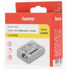 Hama fotoakumulátor typ Canon LP-E5, Li-Ion 7,4 V/800 mAh