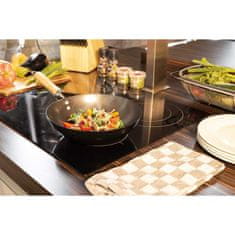 WOK pánev s nepřilnavým povrchem 25 cm ED-213046