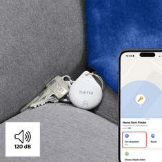 Hama lokalizační čip/ vyhledávač klíčů/ předmětů, Apple Find My, certifikace MFi, Bluetooth, 4 ks