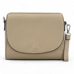 Delami Vera Pelle Dámská trendy kožená crossbody kabelka Eva, taupe