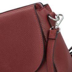 Delami Vera Pelle Dámská trendy kožená crossbody kabelka Eva, vínová