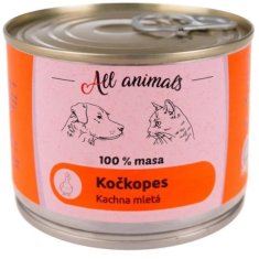 ALL ANIMALS Kočkopes konz. kachna mletá 200g