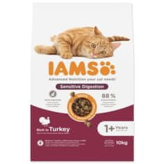 IAMS Krmivo Cat Adult Sensitive Digestion Turkey 10kg