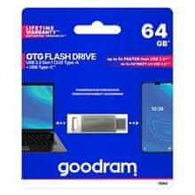 GoodRam Flash disk typ-A-C USB 3.2 64 GB