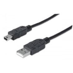 Manhattan Propojovací kabel USB 2.0 mini B5, 1,8m