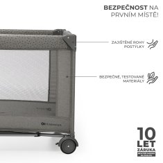 Kinderkraft Postýlka cestovní Joy 2 s doplňky Dark grey