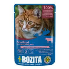 Bozita Cat Sterilised kousky v želé s hovězím, kapsička 85 g