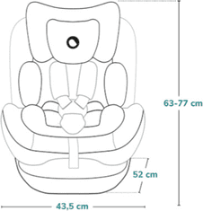 Lionelo Autosedačka Bastiaan One i-Size 40-150 cm, Black Carbon