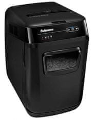 Fellowes skartovač AutoMax 150 C/ křížový řez 4x38 mm/ objem koše 32 l/ stupeň utajení P-4 (důvěrné)/ černý