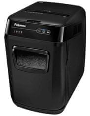 Fellowes skartovač AutoMax 150 C/ křížový řez 4x38 mm/ objem koše 32 l/ stupeň utajení P-4 (důvěrné)/ černý