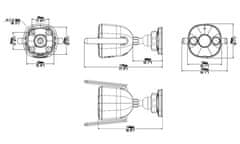 Uniarch by Uniview IP kamera/ UHO-B2D-M3F4D/ Bullet/ 3Mpx/ 4mm/ 1296p/ Wi-Fi/ SD/ Mic&Speaker/ Color Night/ IP67/Onvif