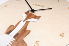 BeWooden Dřevěné hodiny Fox Clock