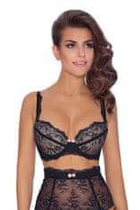 Róza Dámská podprsenka Ambre push up black - ROZA černá 75/C