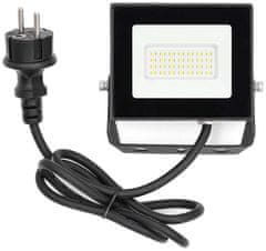 Nedis LED reflektor/ 4000 K/ 1620 lm/ IP65/ energetická třída F/ kabel 1 m/ černý