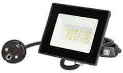 Nedis LED reflektor/ 4000 K/ 1620 lm/ IP65/ energetická třída F/ kabel 1 m/ černý