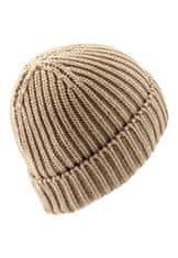 Sterntaler Čepice pletená beanie se zahnutým okrajem světle hnědá uni vel. 51 cm - 18-24 m