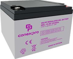 Baterie Conexpro GEL-12-28 GEL, 12V/28Ah, T12-M5, Deep Cycle