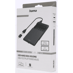 Hama externí box na 2,5" SSD/HDD disk, USB-A + USB-C, SATA, USB 3.2 Gen 1