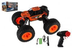 Teddies Auto RC Off-Road terénní 2,4GHz plast 32cm dobíjecí pack+baterie oranžové