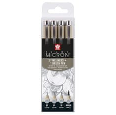 SAKURA Sada Pigma Micron Light Cool Gray 4 ks