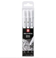 SAKURA Sada Basic White Gel Pen 3 ks