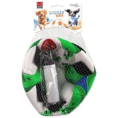 Hračka Dog Fantasy míč fotbalový s úchytky pro psy 22cm