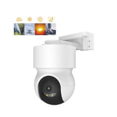 iGET HOME Camera CS8 White - bezdrátová venkovní 2K kamera, Auto tracking, krytí IP65, zvuk