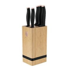 Sada nožů se stojanem BAMBOO 6 ks Black Rose Collection BH-2970